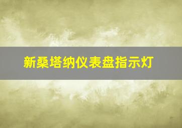 新桑塔纳仪表盘指示灯