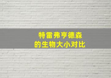 特雷弗亨德森的生物大小对比